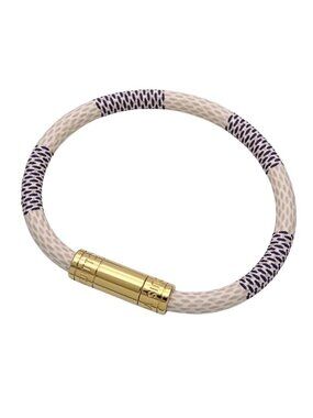 Louis Vuitton Bracelet Damier Azur Keep It White M6607